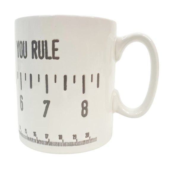 Galerie You Rule Coffee Mug Ruler Woodworker Contractor Seamstress Father Gift - Picture 1 of 8